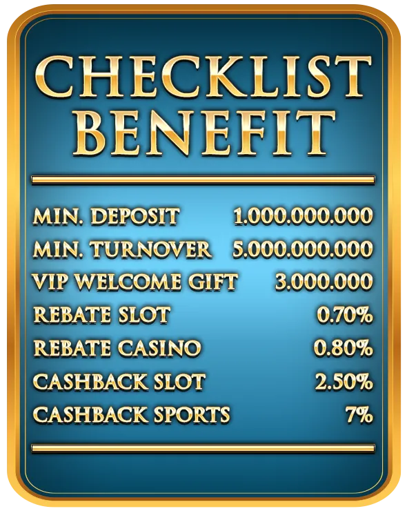 CHECKLIST BENEFIT EXECUTIVE VIP